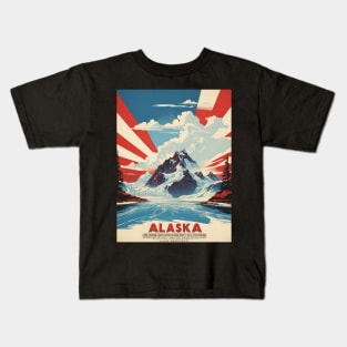 Alaska United States of America Tourism Vintage Poster Kids T-Shirt